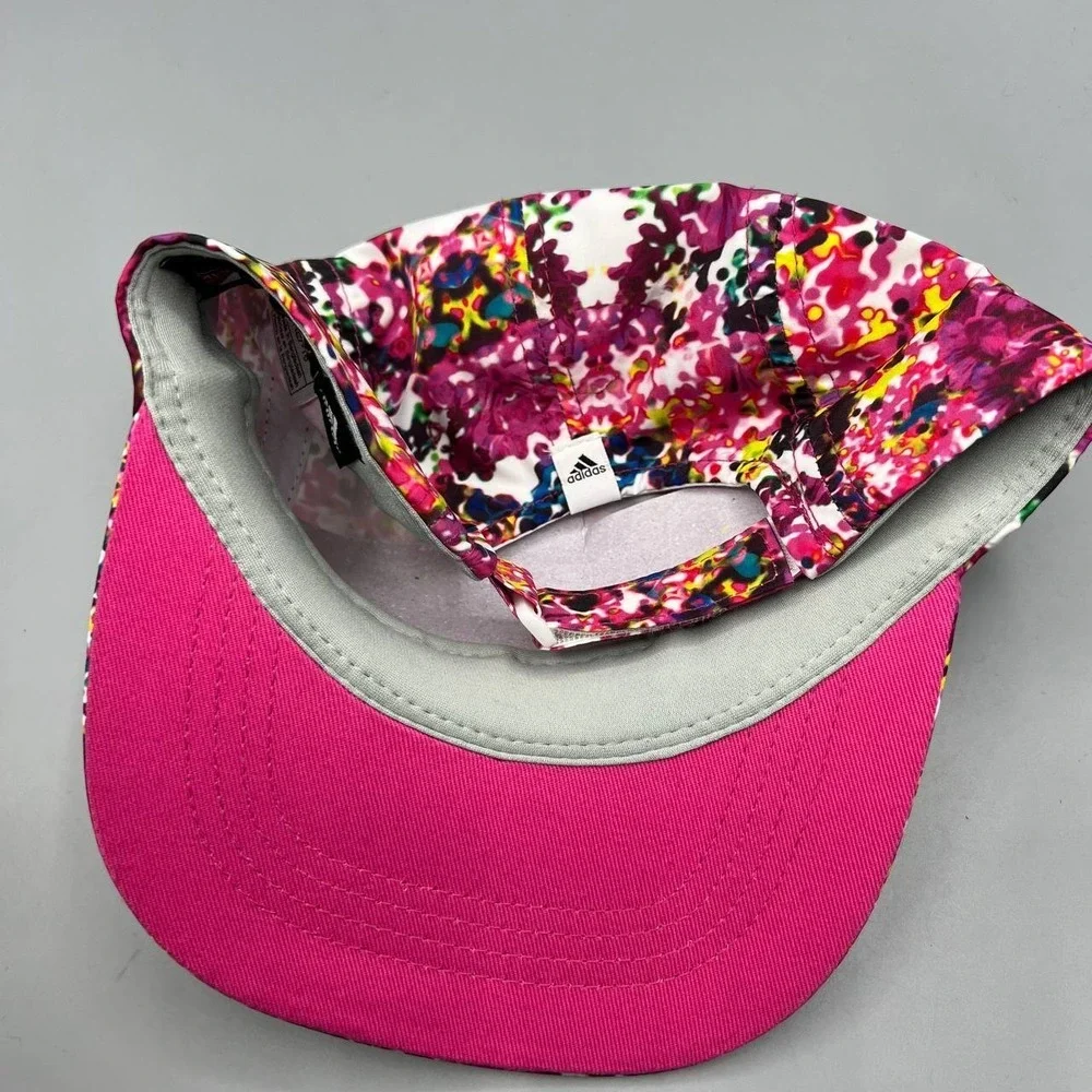 Los Angeles LA Galaxy 5 Panel Hat Girl 7-16 Pink Adidas MLS Strap Back Cap New‎